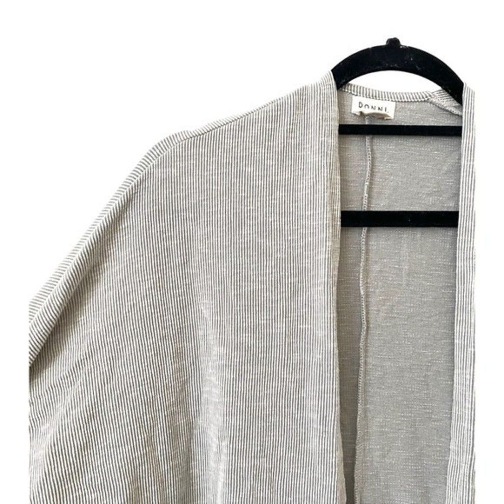 DONNI. Ribbed Open Front Slouchy Cardigan One Size - Picture 4 of 5